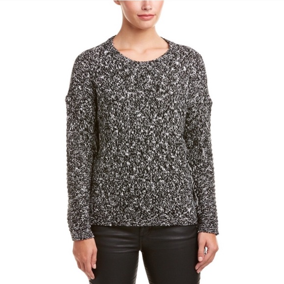 {Michael Stars} Fringe-Sleeve Wool-Blend Pullover - Picture 2 of 8